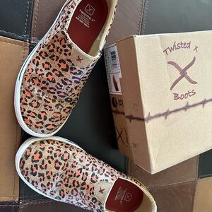 Twisted X Leopard Slip-On Sneakers